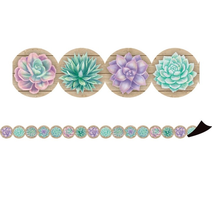 Teacher Created Resources® Rustic Bloom Magnetic Border, 24 Feet