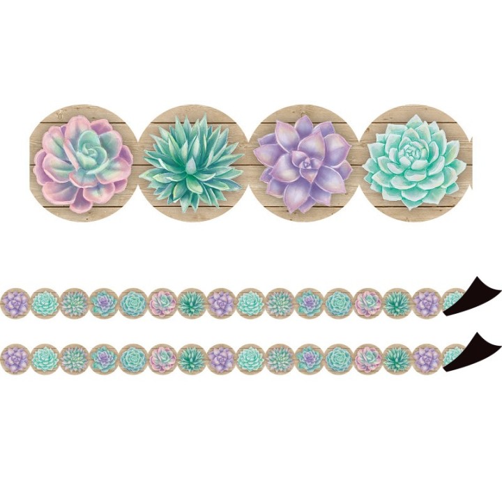 Teacher Created Resources® Rustic Bloom Magnetic Border, 24 Feet Per Pack, 2 Packs