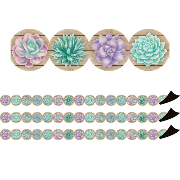 Teacher Created Resources® Rustic Bloom Magnetic Border, 24 Feet Per Pack, 3 Packs