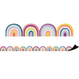 Teacher Created Resources® Oh Happy Day Rainbows Magnetic Border, 24 Feet