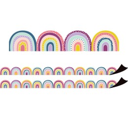Teacher Created Resources® Oh Happy Day Rainbows Magnetic Border, 24 Feet Per Pack, 2 Packs