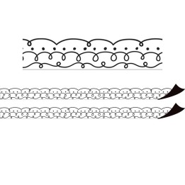 Teacher Created Resources® Squiggles and Dots Magnetic Border, 24 Feet Per Pack, 2 Packs