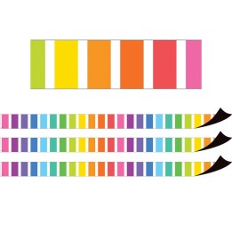 Teacher Created Resources® Colorful Stripes Magnetic Border, 24 Feet Per Pack, 3 Packs