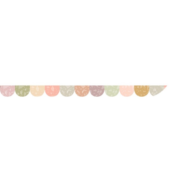 Teacher Created Resources® Terrazzo Tones Scalloped Magnetic Border, 24 Feet