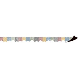 Teacher Created Resources® Colorful Cottage Pennants Magnetic Border, 24 Feet