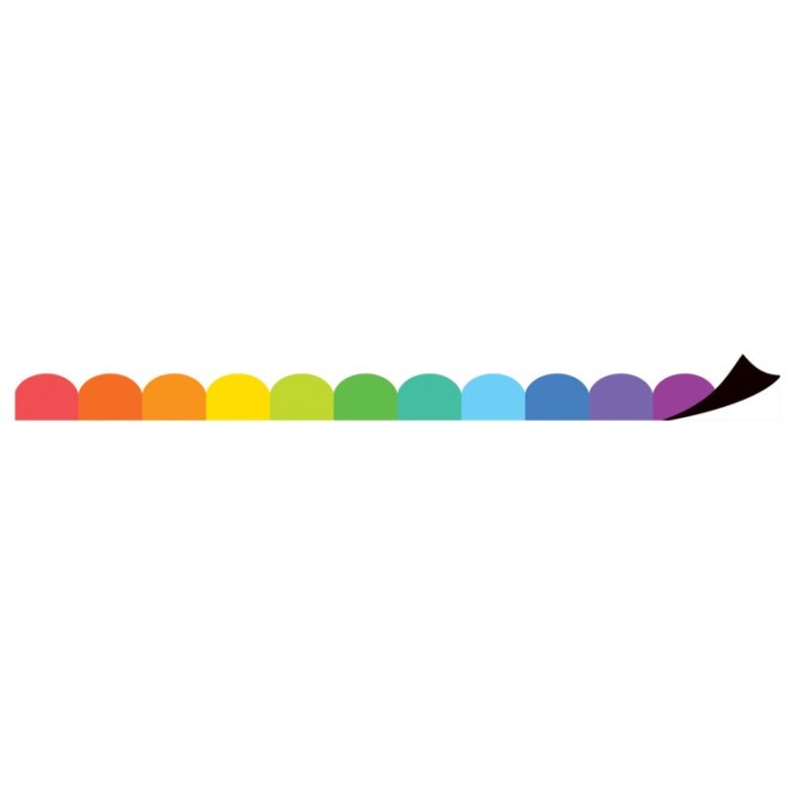 Teacher Created Resources® Colorful Scalloped Magnetic Border, 24 ft