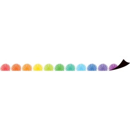 Teacher Created Resources® Colorful Poms Scalloped Magnetic Border, 24 ft