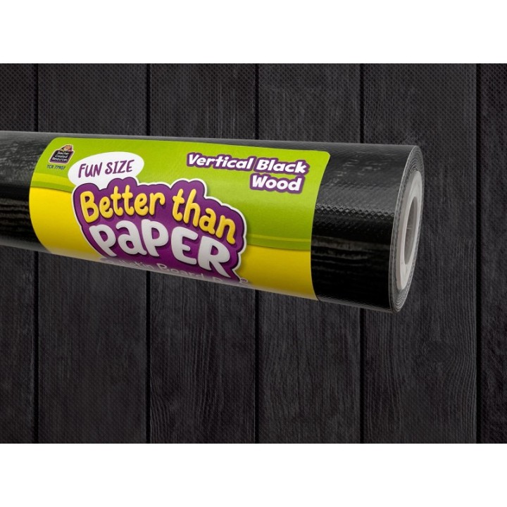 Teacher Created Resources® Fun Size Better Than Paper Bulletin Board Roll Vertical Black Wood