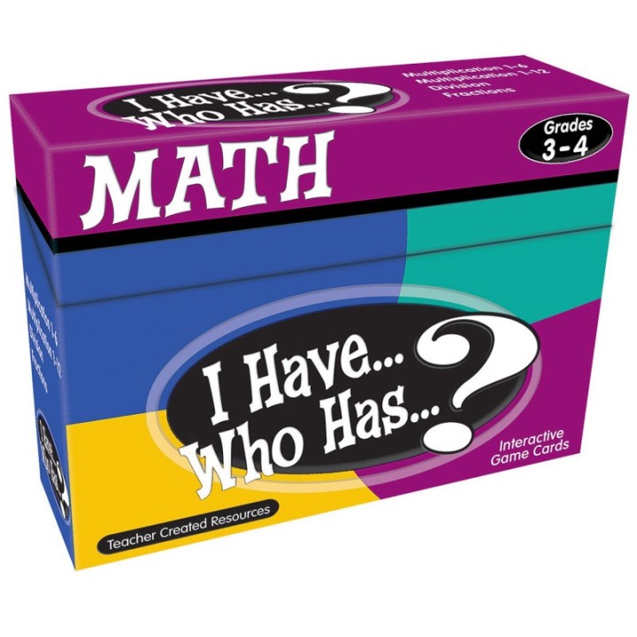Teacher Created Resources® I Have, Who Has Math Game, Grade 3-4