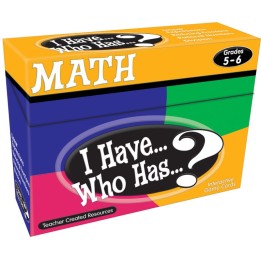 Teacher Created Resources® I Have, Who Has Math Game, Grade 5-6