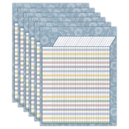 Teacher Created Resources® Classroom Cottage Incentive Chart, 17" x 22", Pack of 6