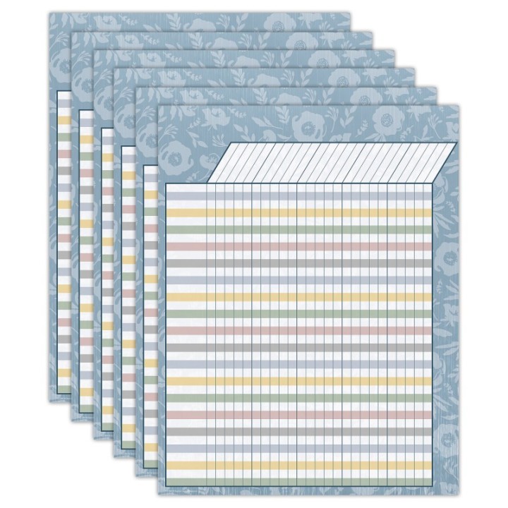 Teacher Created Resources® Classroom Cottage Incentive Chart, 17" x 22", Pack of 6