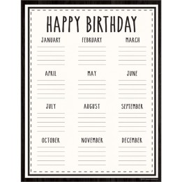 Teacher Created Resources® Modern Farmhouse Happy Birthday Chart