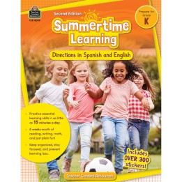 Teacher Created Resources® Summertime Learning: English and Spanish Directions, Grade K Second Edition (Prep)