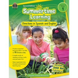 Teacher Created Resources® Summertime Learning: English and Spanish Directions, Grade 1 Second Edition (Prep)