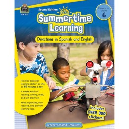 Teacher Created Resources® Summertime Learning: English and Spanish Directions, Grade 6 Second Edition (Prep)