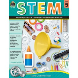 Teacher Created Resources® STEM: Engaging Hands-On Challenges Using Everyday Materials (Gr. 5)