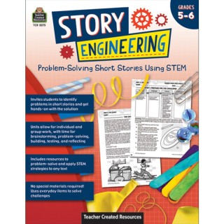Teacher Created Resources® Story Engineering: Problem-Solving Short Stories Using STEM, Grade 5-6