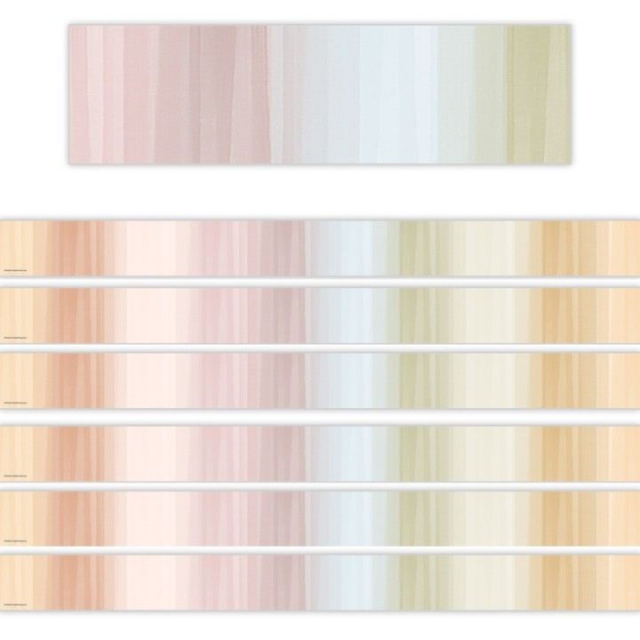 Teacher Created Resources® Cool Tones Straight Border Trim, 35 Feet Per Pack, 6 Packs