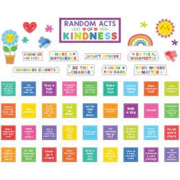Teacher Created Resources® Colorful Random Acts of Kindness Bulletin Board Set, 55 Pieces