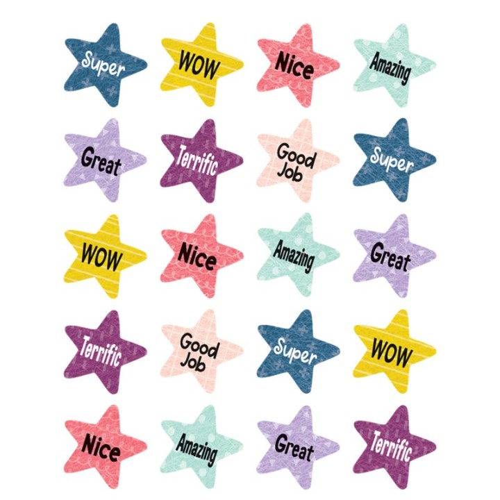 Teacher Created Resources® Oh Happy Day Star Rewards Stickers, Pack of 120