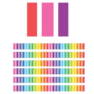 Teacher Created Resources® Colorful Stripes Straight Border Trim, 35 Feet Per Pack, 6 Packs