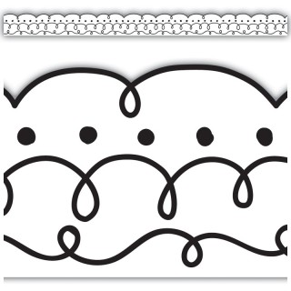 Teacher Created Resources® Squiggles and Dots Die-Cut Border Trim, 35 Feet
