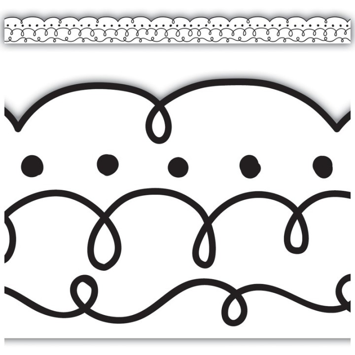 Teacher Created Resources® Squiggles and Dots Die-Cut Border Trim, 35 Feet