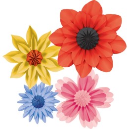 Teacher Created Resources® Wildflowers Paper Flowers, Pack of 4