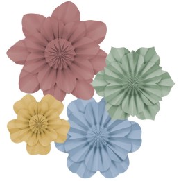 Teacher Created Resources® Cottage Charm Paper Flowers, Pack of 4