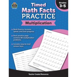 Teacher Created Resources® Timed Math Facts Practice: Multiplication