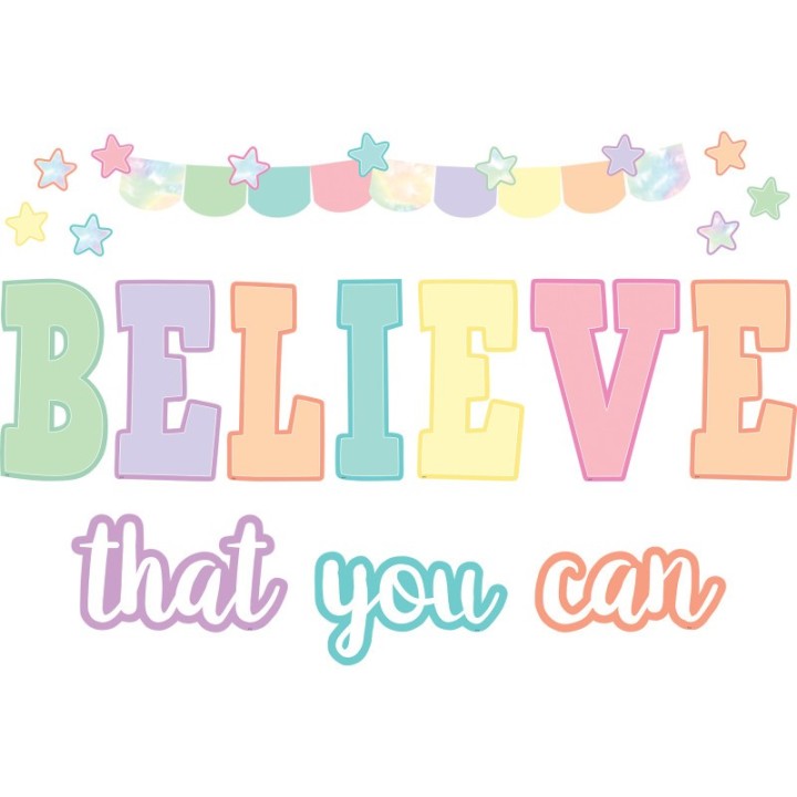 Teacher Created Resources® Pastel Pop Believe That You Can Bulletin Board Set