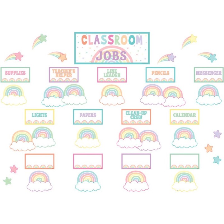 Teacher Created Resources® Pastel Pop Classroom Jobs Mini Bulletin Board Set