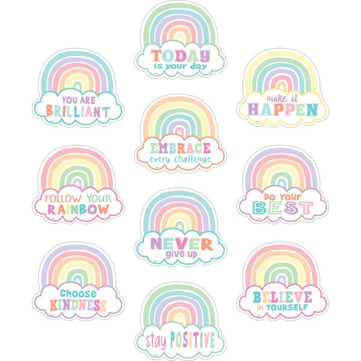 Teacher Created Resources® Pastel Pop Positive Sayings Accents, Pack of 30