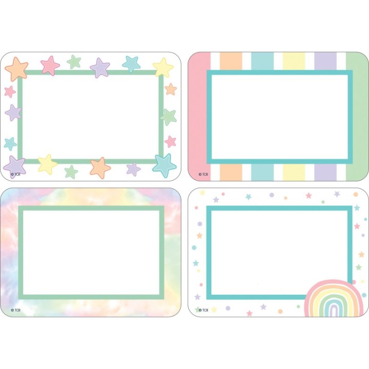 Teacher Created Resources® Pastel Pop Name Tags / Labels Multi-Pack, 36 Per Pack, 6 Packs
