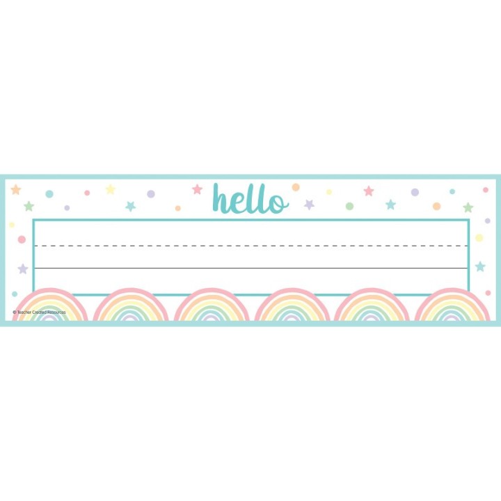 Teacher Created Resources® Pastel Pop Flat Name Plates, Pack of 36