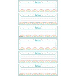 Teacher Created Resources® Pastel Pop Flat Name Plates, 36 Per Pack, 6 Packs