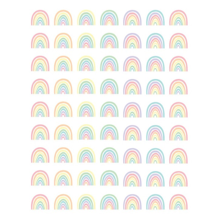 Teacher Created Resources® Pastel Pop Rainbows Mini Stickers