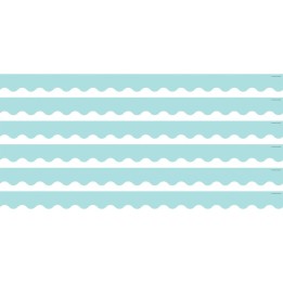 Teacher Created Resources® Pastel Blue Scalloped Border Trim, 35 Feet Per Pack, 6 Packs