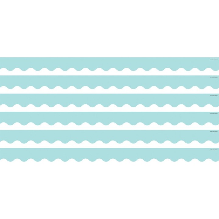 Teacher Created Resources® Pastel Blue Scalloped Border Trim, 35 Feet Per Pack, 6 Packs
