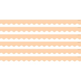 Teacher Created Resources® Peach Scalloped Border Trim, 35 Feet Per Pack, 6 Packs