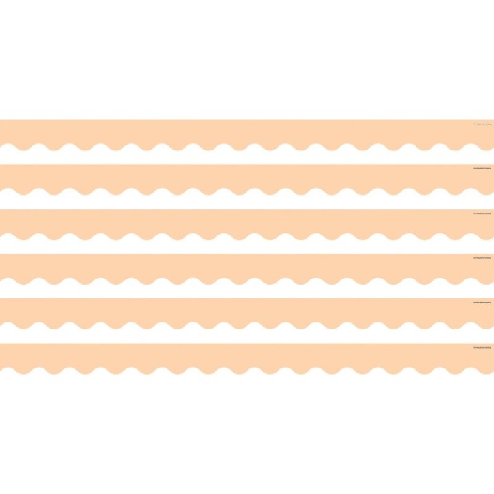Teacher Created Resources® Peach Scalloped Border Trim, 35 Feet Per Pack, 6 Packs