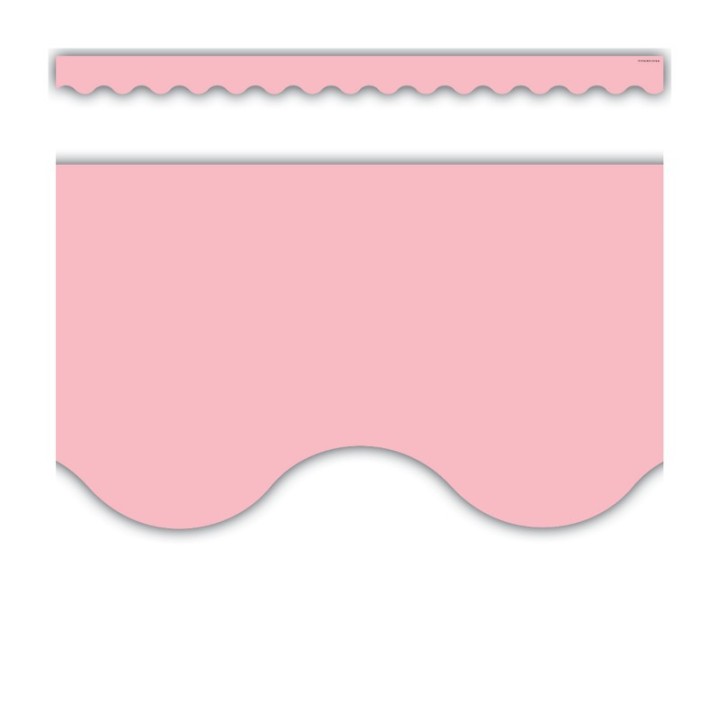 Teacher Created Resources® Pastel Pink Scalloped Border Trim, 35 Feet