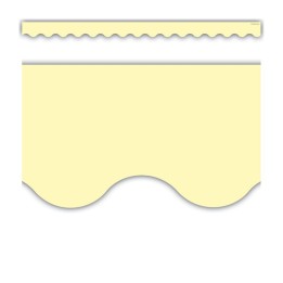 Teacher Created Resources® Pastel Yellow Scalloped Border Trim, 35 Feet