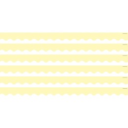 Teacher Created Resources® Pastel Yellow Scalloped Border Trim, 35 Feet Per Pack, 6 Packs