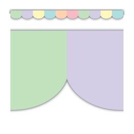 Teacher Created Resources® Pastel Pop Scalloped Border Trim, 35 Feet