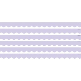 Teacher Created Resources® Lavender Scalloped Border Trim, 35 Feet Per Pack, 6 Packs