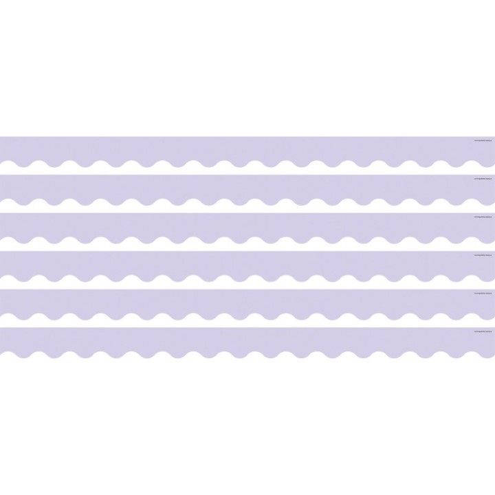 Teacher Created Resources® Lavender Scalloped Border Trim, 35 Feet Per Pack, 6 Packs