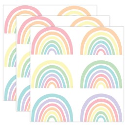 Teacher Created Resources® Pastel Pop Rainbows Accents, 30 Per Pack, 3 Packs