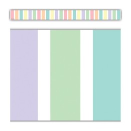 Teacher Created Resources® Pastel Pop Stripes Straight Border Trim, 35 Feet